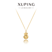 旭平仿黄金色钱袋子造型时尚 合金项链