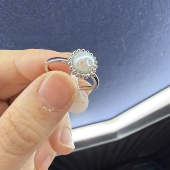 旭平合金仿珍珠戒指