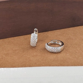 旭平半包密镶人造石时尚 气质个性 冷淡风清冷风易搭耳扣耳饰