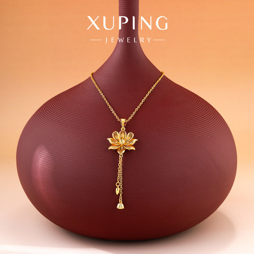 旭平时尚新年高级感新中式仿金色春节氛围项链吊坠合辑