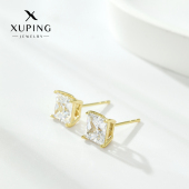 旭平XUPING人造石通勤璀璨星河耳钉女轻奢高级感耳环2025新款 耳饰