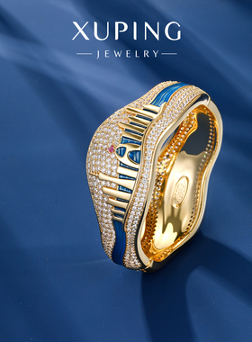 【旭平之夜】广州珠江新城元素定制版限量轻奢重工气质时尚手镯