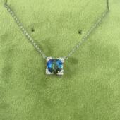 旭平轻奢仿水晶芒星项链女精致小众高级锁骨链项链