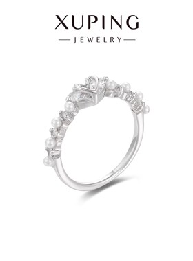 旭平简约爱心戒指女轻奢小众设计感食指戒时尚高级感指环