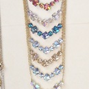 旭平合金仿水晶七颗方糖项链角度不同显示颜色不同