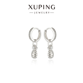 旭平时尚 女复古轻奢优雅气质仿黄金色小菠萝耳环耳扣