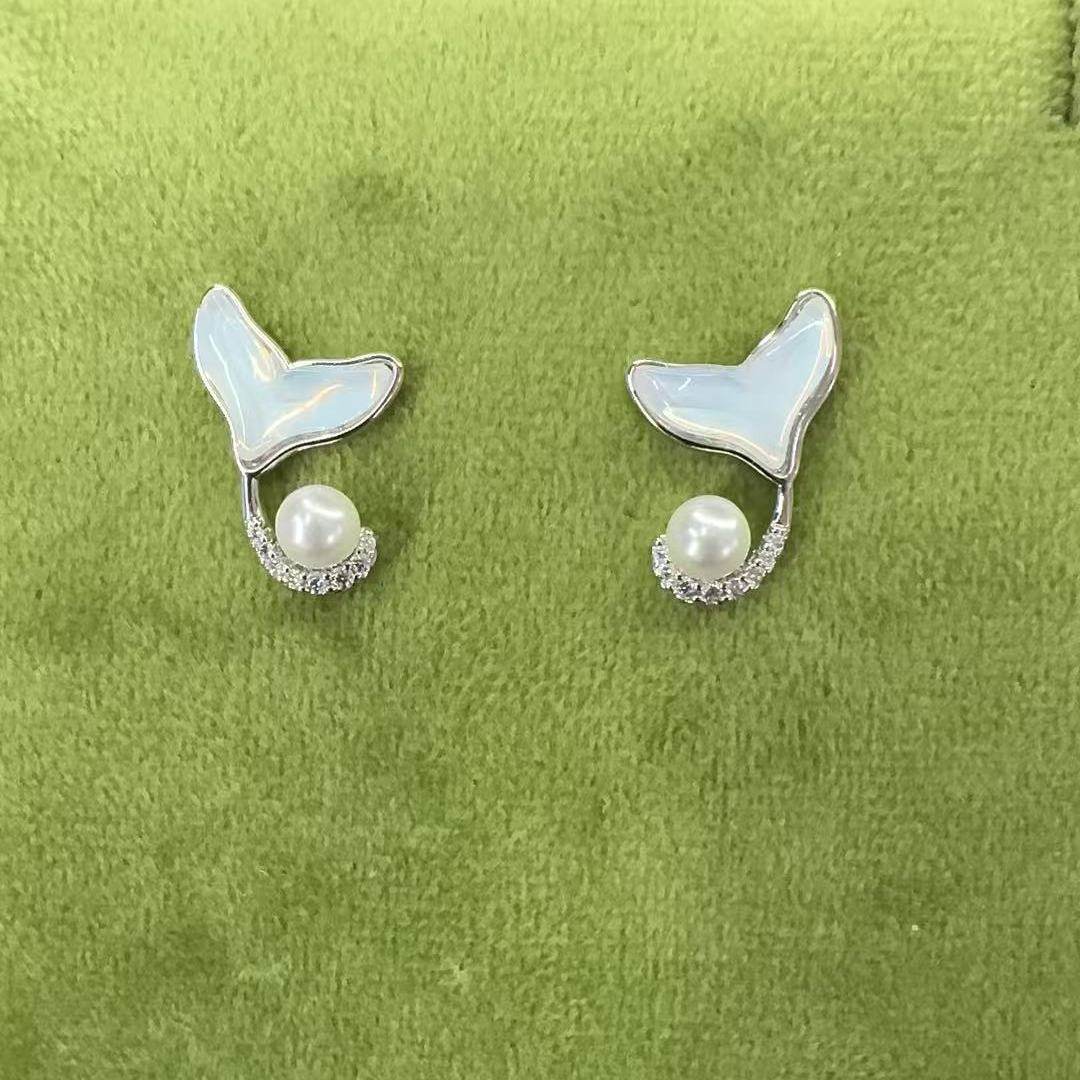 旭平温柔软妹甜系时尚梦幻易搭萌趣优雅鱼尾摩卡耳钉耳饰,饰品/流行首饰/时尚饰品新,耳钉,淘宝优惠券,粉丝福利购,淘宝优惠卷