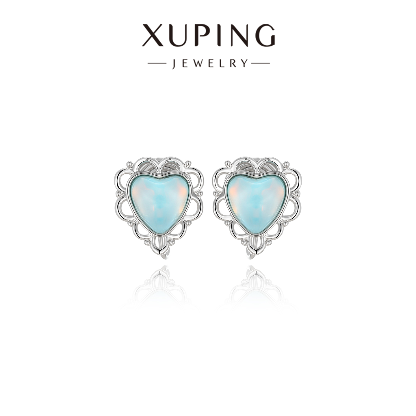 旭平摩卡法式复古小香风简约森系小清新气质蚊香盘耳夹爱心耳环