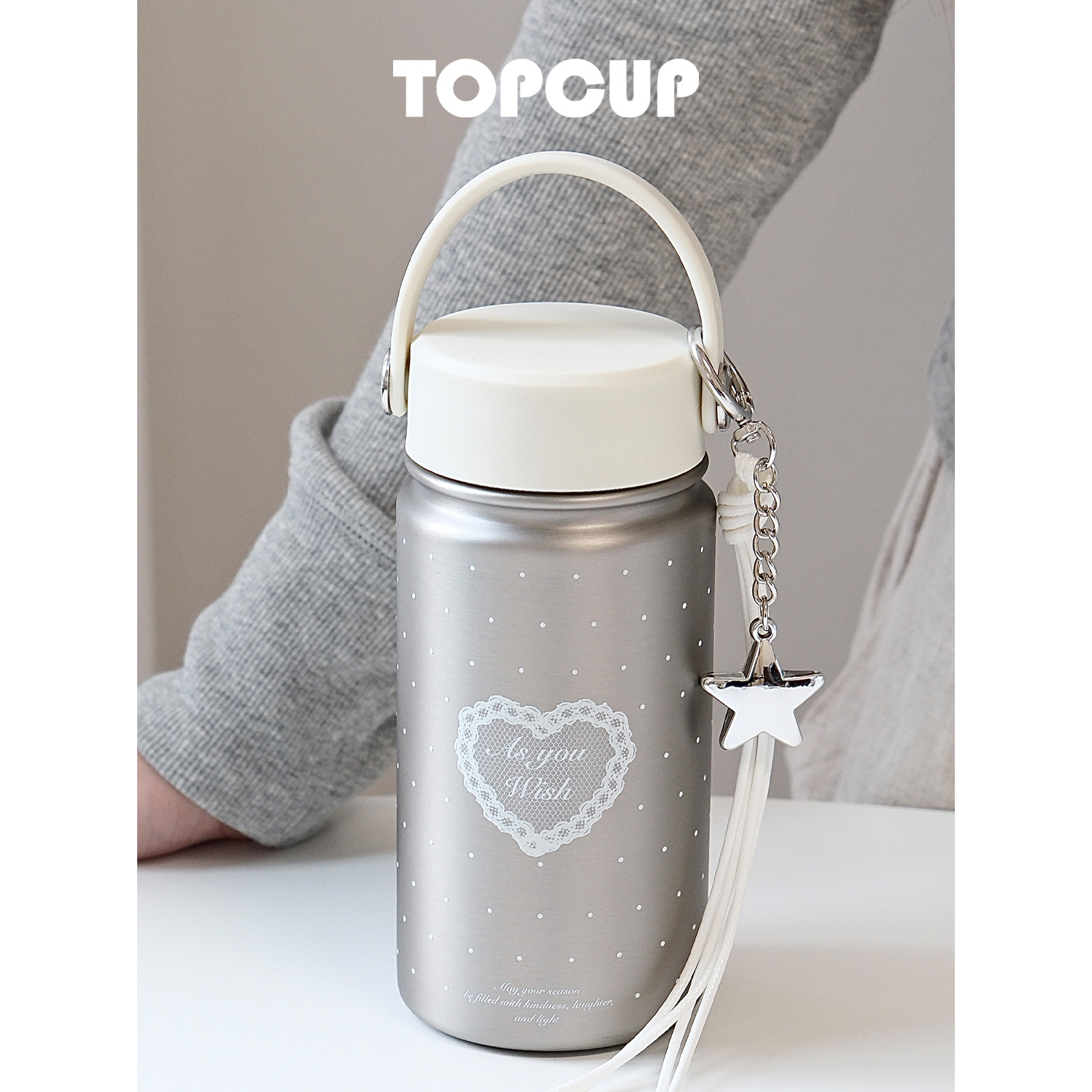 TOPCUP原创316不锈钢保温保冷咖啡女生外出便携水杯子礼物新款图片