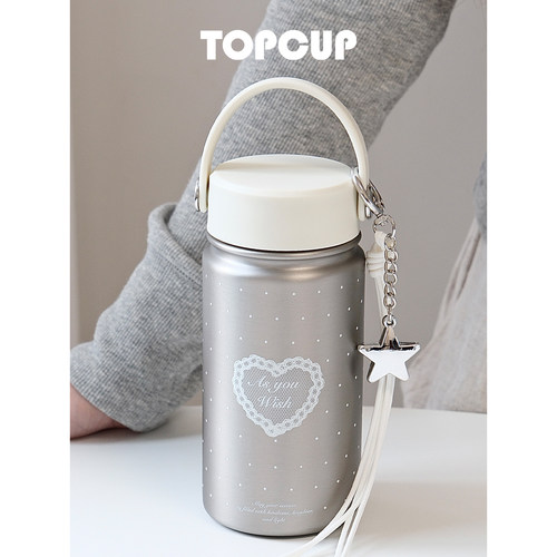 TOPCUP原创316不锈钢保温保冷咖啡女生外出便携水杯子礼物新款