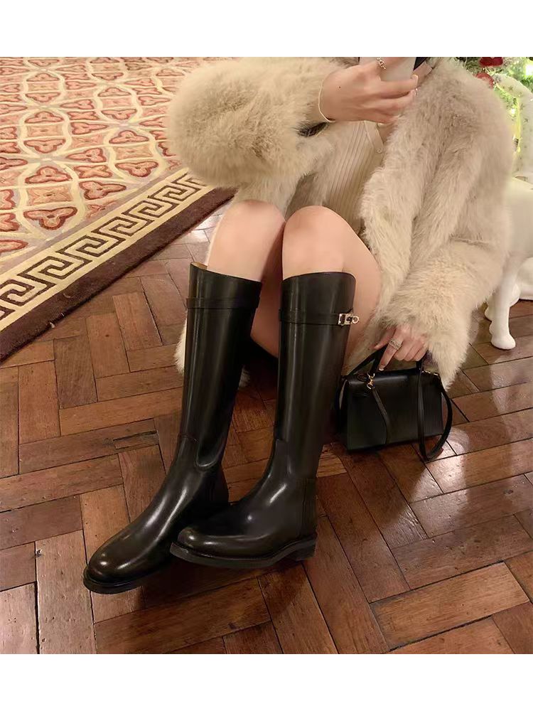 品牌2025新款秋冬加绒马丁靴女英伦风厚底短靴小个子内增高女鞋软