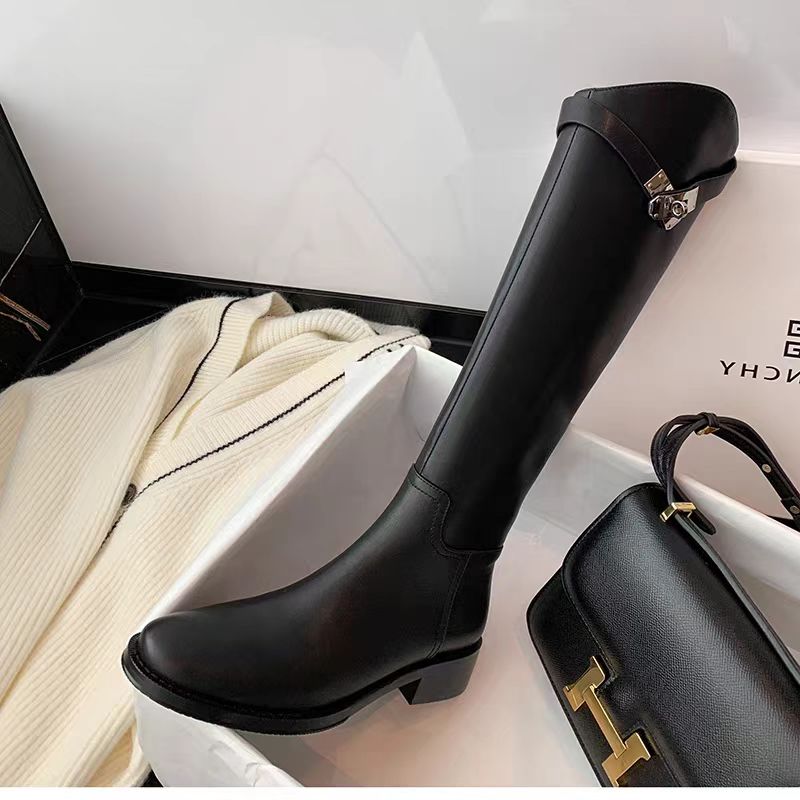 品牌新款秋冬加绒不累脚女英伦风百搭平底短靴小个子通勤风女鞋软