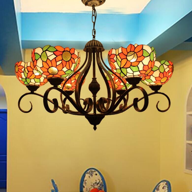 北欧吊灯创意个性客厅灯现代餐厅灯玻璃多头卧室酒吧咖啡厅吊灯