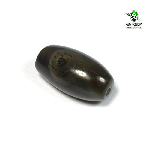 lssp/绿色石品mz1784 不还价 老玛瑙珠DIY天然老玛瑙配珠散珠
