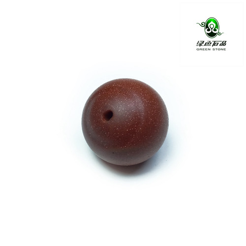 lssp/绿色石品wp335 不还价 清代西藏大规格古珠配珠 老金沙石珠