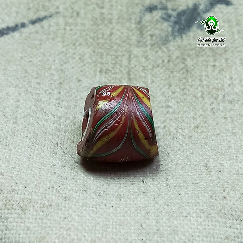 石品还价西亚民族风格绿色老琉璃