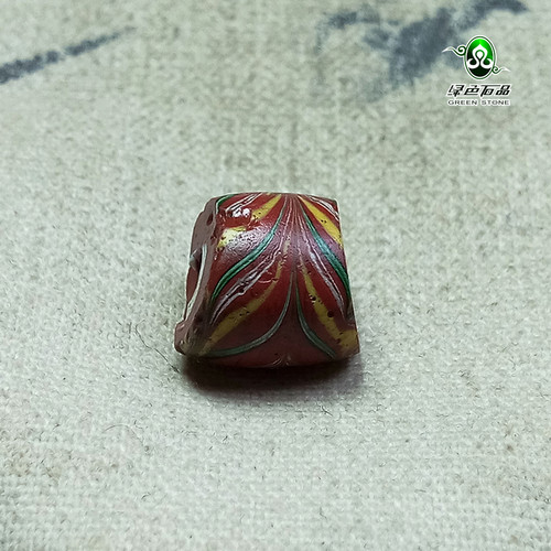 石品还价西亚民族风格绿色老琉璃