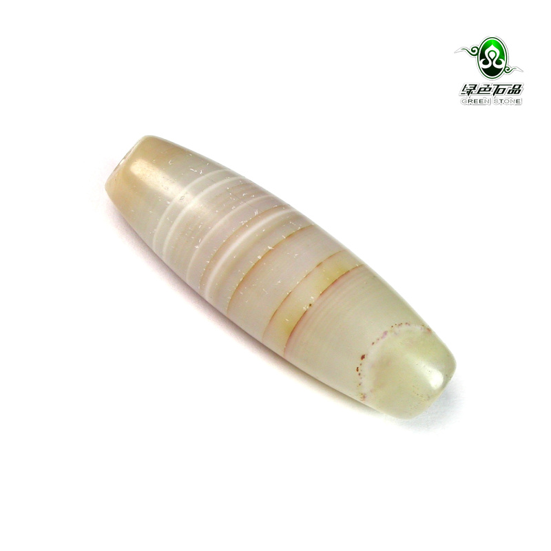 实物拍照不绿色天然缠丝玛瑙珠子