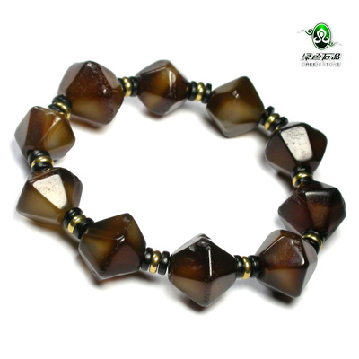 lssp绿色石品mz3790手串玛瑙珠