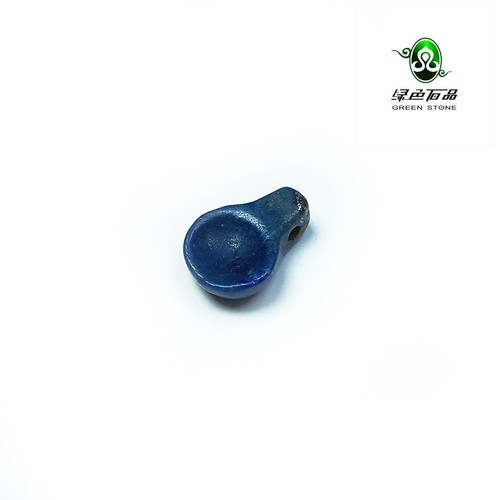 实物拍照w绿色护身符天然青金石