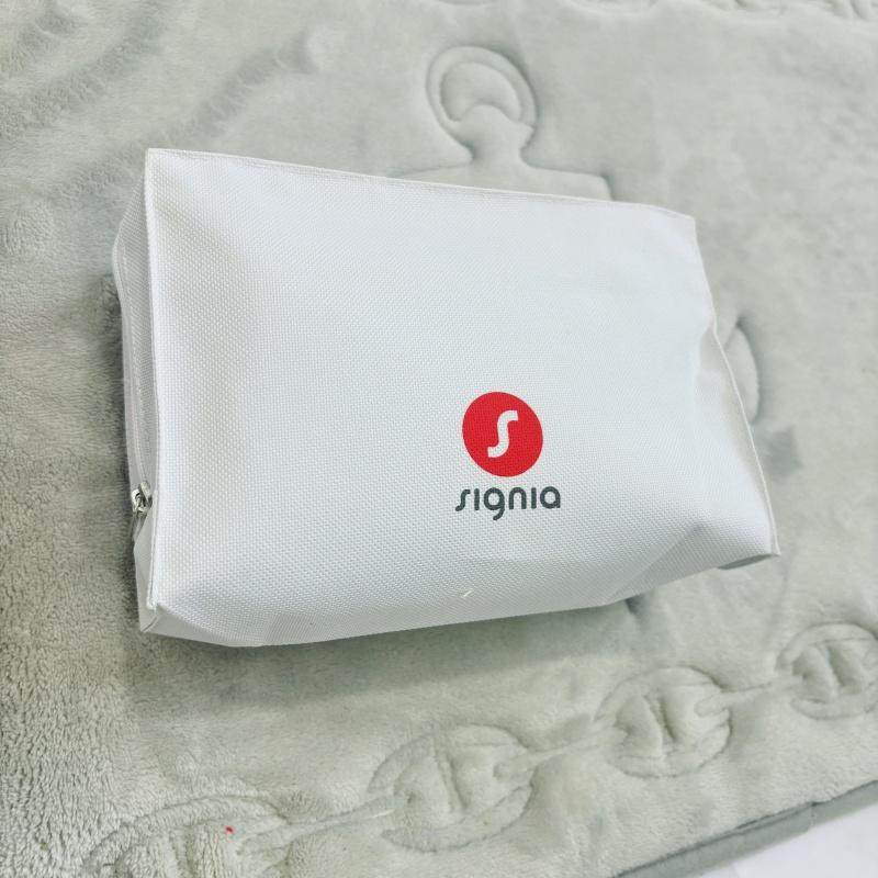 简约白色牛津布内力图层拉链化妆包收纳包 尺寸15*19,收纳整理,化妆包,淘宝优惠券,粉丝福利购,淘宝优惠卷