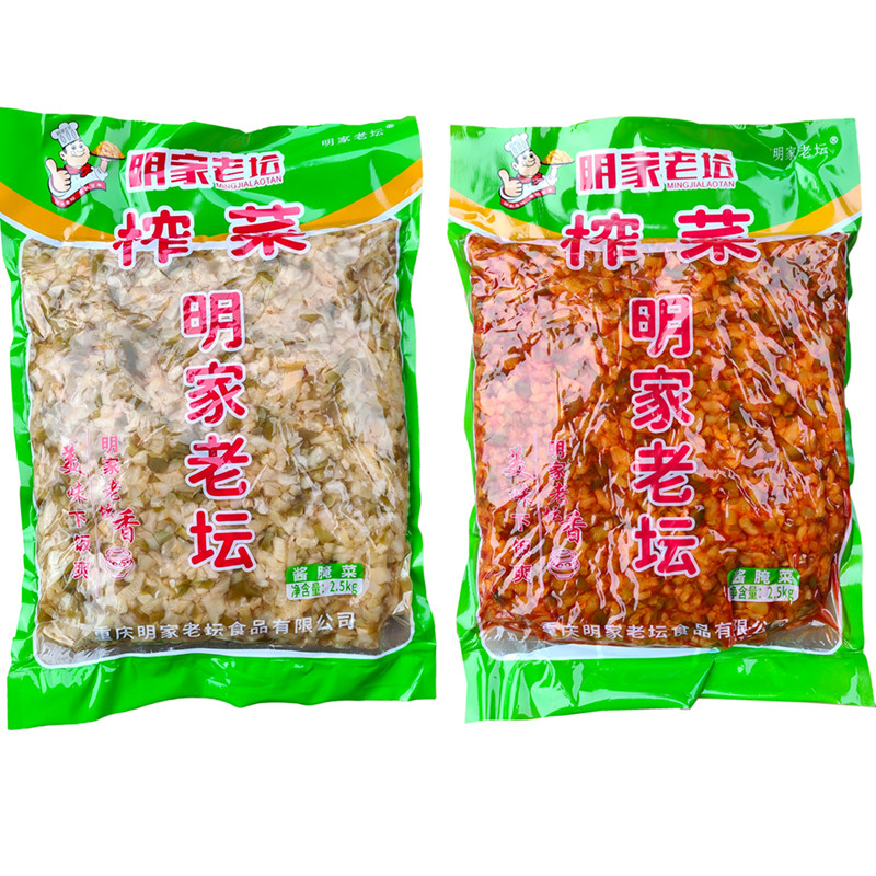 明家老坛涪陵碎米榨菜5斤大袋包