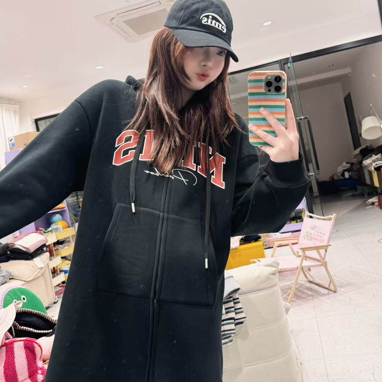 蕾蕾【灰常态度！】美式复古字母图案加绒连帽卫衣裙,女装/女士精品,汉服连衣裙,淘宝优惠券,粉丝福利购,淘宝优惠卷