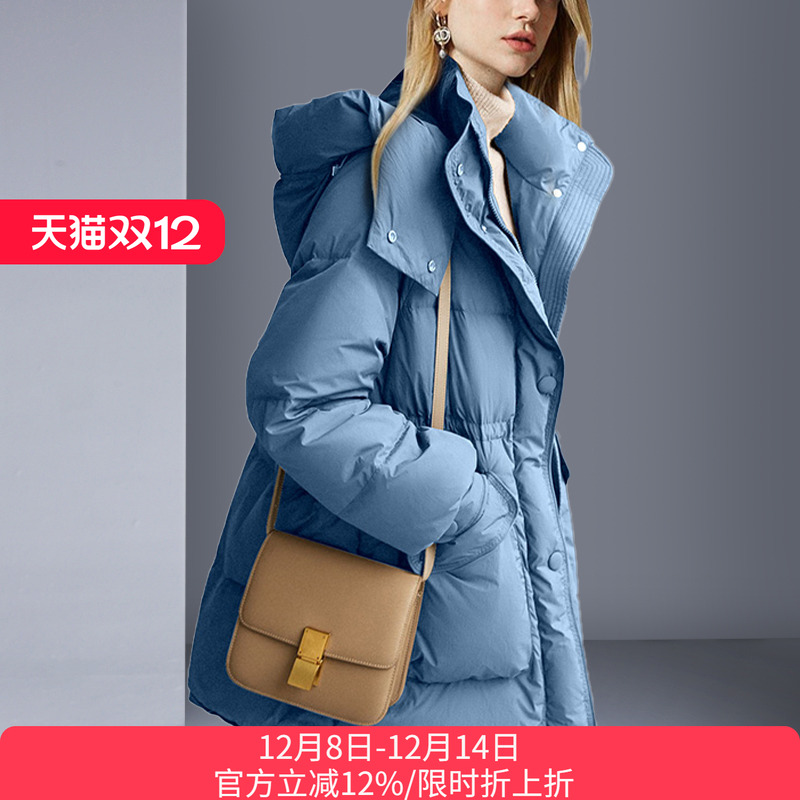 中长款欧美羽绒服气质休闲面包服