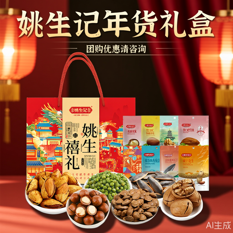 姚生记禧礼悦礼福礼年货礼盒 2026新年企业员工节日福利 春节送礼