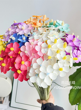 云南天然干花白色永生紫罗兰永生花蝴蝶兰家居软装花瓶插花五瓣花