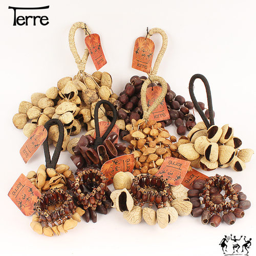 terre德瑞果壳摇铃音束风铃果实手铃串铃伴奏静心音疗乐器手摇铃