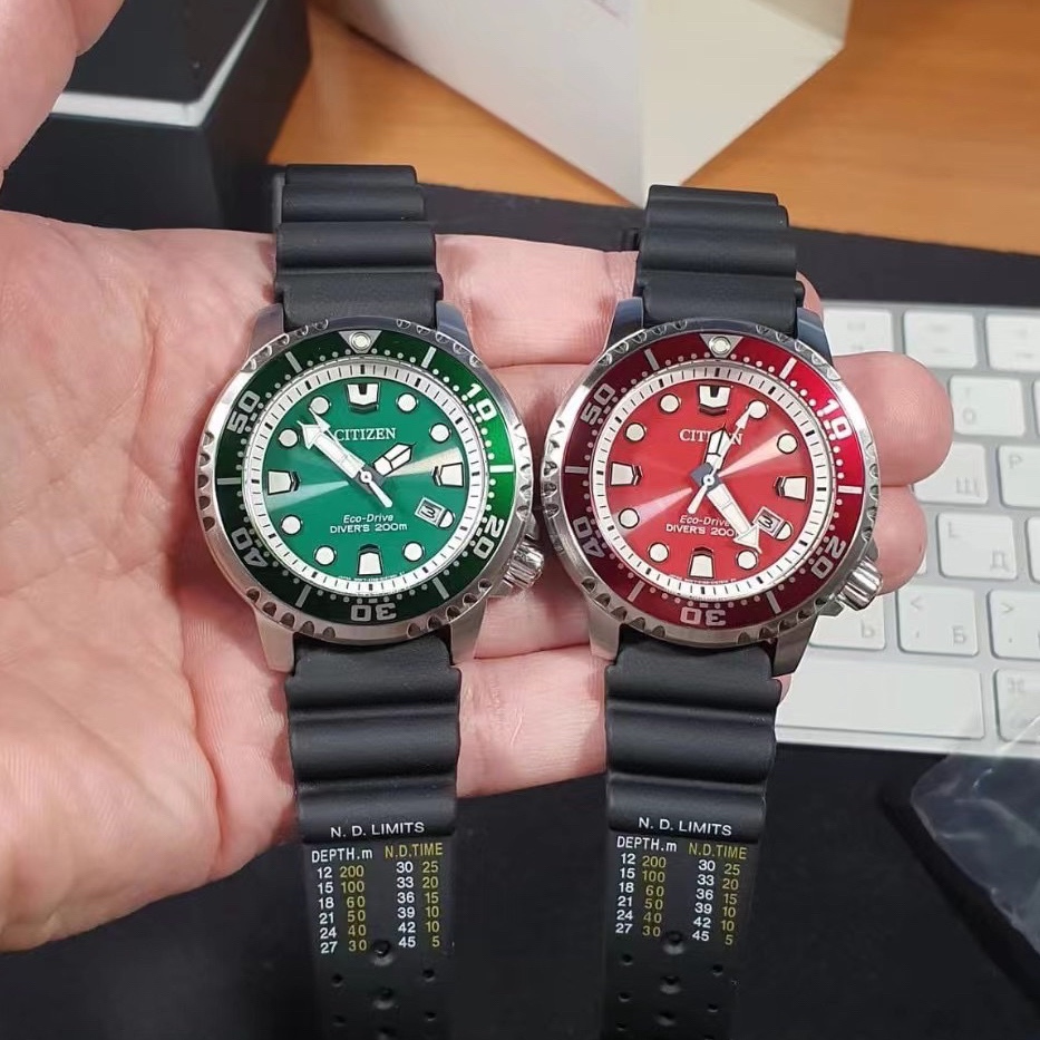 西铁城正品BN0158光动能潜水表