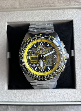 正品西铁城男表蓝天使四代JY8125-54L光动能电波表JY8146-54E限量