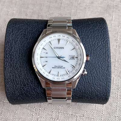 现货西铁城电波男表光动能蓝宝石