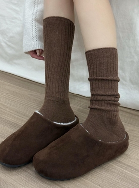 近期被问爆的毛绒堆堆袜！美拉德色系太百搭辣~..穿出博主味儿~￥