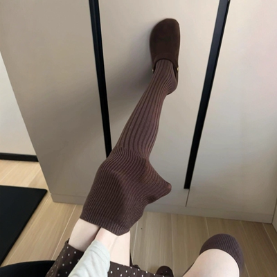 啊啊啊！羊毛过膝袜也太暖了！