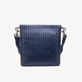 Мужская плетеная сумка на одно плечо, сумка через плечо для отдыха, коллекция 2021, европейский стиль, из натуральной кожи