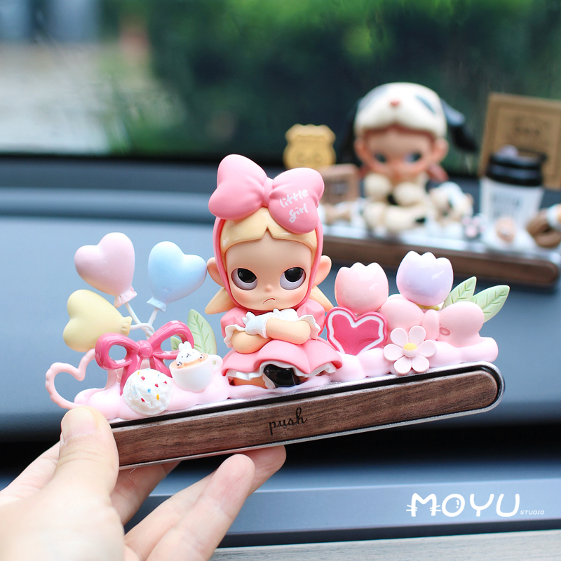 女生车内装饰摆件可爱临时停车牌