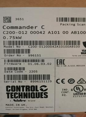 尼得科CT变频器 C200-01200042A议价