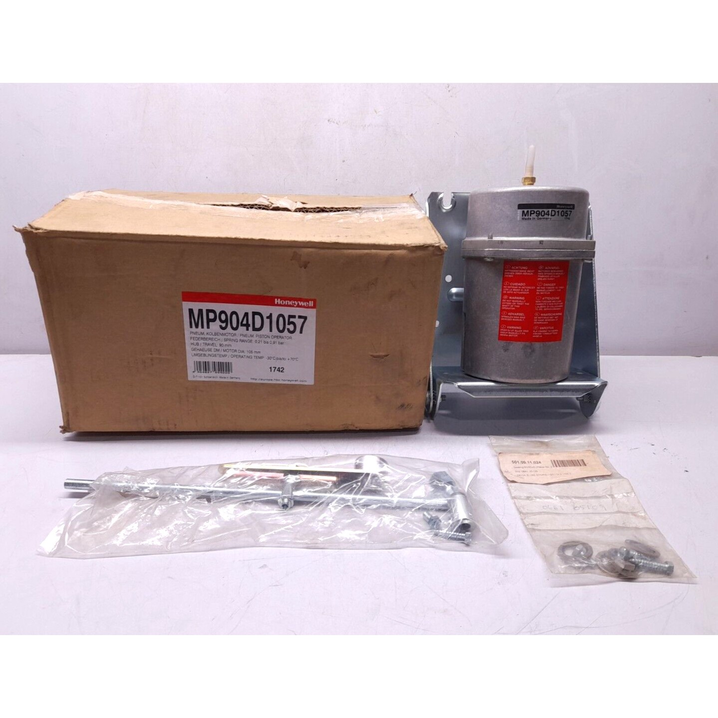 Honeywell MP904D1057 Pneumatique Piston Opérateur