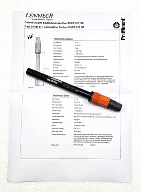 PROMINENT SENSORS DULCOTEST PHEF-012-SE PH-COMINATION PROBE