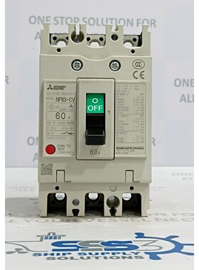 三菱NF63-CV断路器60A 3P,AC200V 7.5kA 50/60Hz