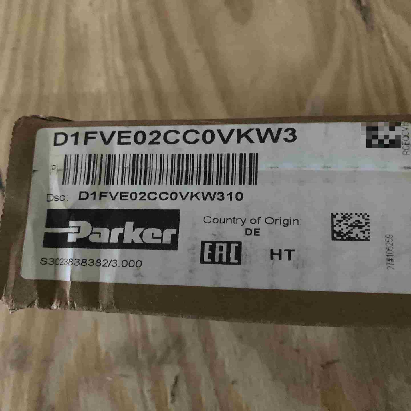 D1FVE02CC0VKW3单向阀6件Parke议价