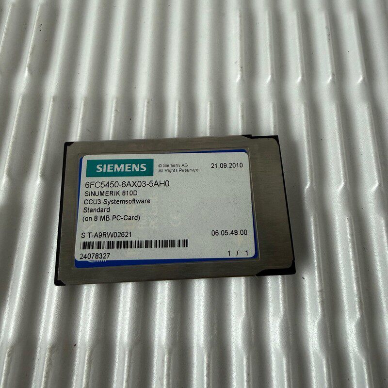 1x Siemens CCU3 Systemsoftware SINUMERIK 810D 6FC5450-6AX03-