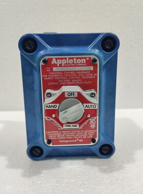Appleton 开关 N2DC75345 N2 系列选择器开关 3-P0S.4-CIR 全新