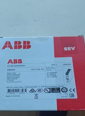 ABB安全继电器SSR10 24VDC 2TLA01议价