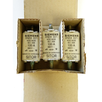 Siemens 3NE8021 Sicherungseinsatz 100A VPE = 3 St. - ungebra