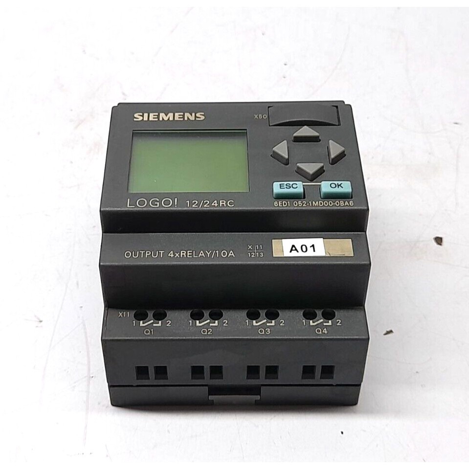 Siemens Logo! 6ED1 052-1MD00-0BA6 Logic Module Logo! 12/24RC