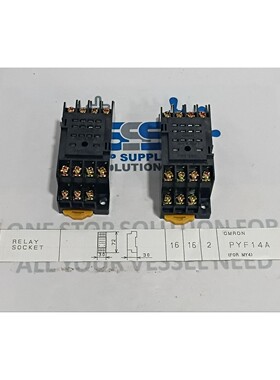 欧姆龙 PYF14A 继电器插座 适用于 MY4 DC24V 继电器 Max。 5A 25