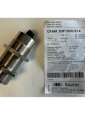 Baumer Kapazitiver Sensor  CFAM 30P1600S14  Neu ohne OVP